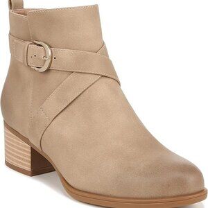 Naturalizer Kimbra Strap Detail Ankle Boot Porcelain Beige size 11